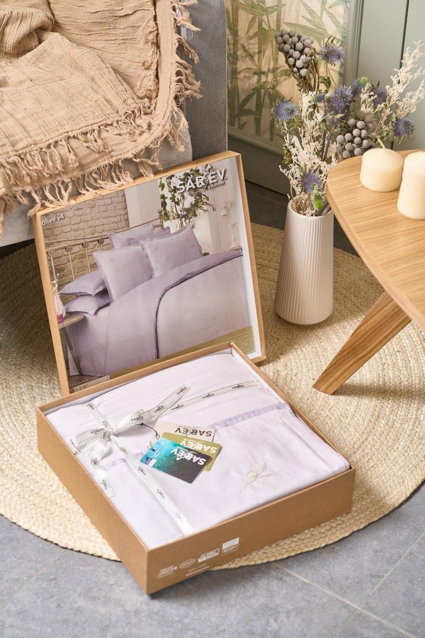   SAREV ARMURLU / DOBBY BED LINEN SET/ OLIVE V4, 100% , 