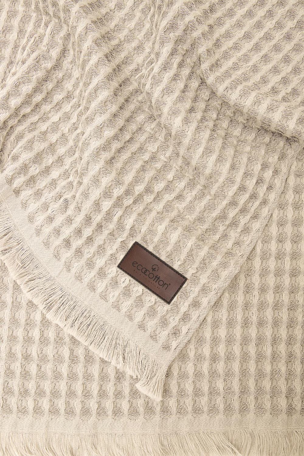       100 %   Ecocotton SEREN  30*50  - 4 ., Krem-Antrasit